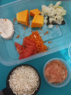Foto resep (MPASI 6m+) DAY 19: Oat Salmon Keju