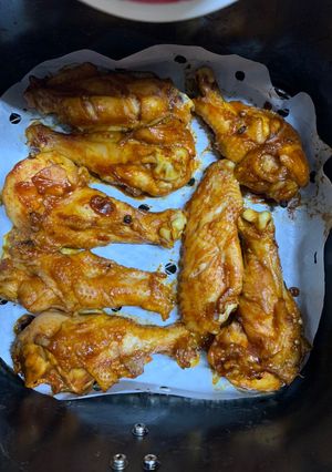 Hình của món Cánh gà nướng chua ngọt nồi chiên không dầu.