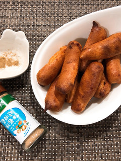 氣炸冷凍旗魚黑輪-氣炸鍋料理 的食譜成品照片