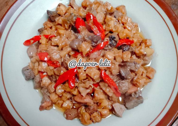 Tumis Tempe Ati Ampela