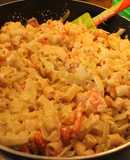 Ensalada pastoza, con salsa ROQUEFORT