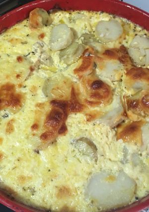 Una foto de Papas a la crema