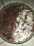 Puding terapung fla coklat