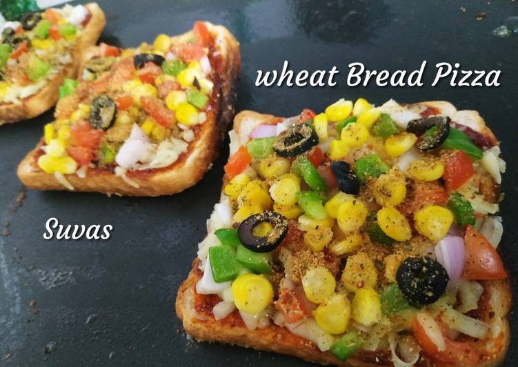 Wheat Bread Pizza on tava
