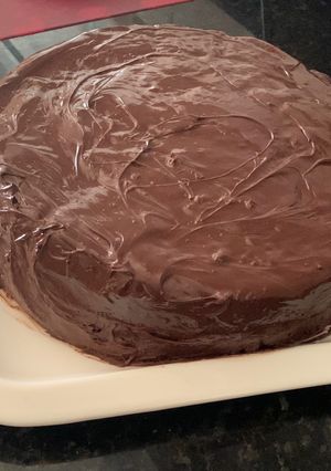 Una foto de Torta vegana de chocolate y manteca de maní