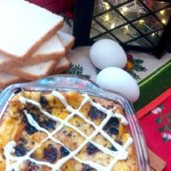 A picture of Easy bread pudding(French toast).
