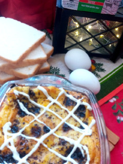 A picture of Easy bread pudding(French toast).