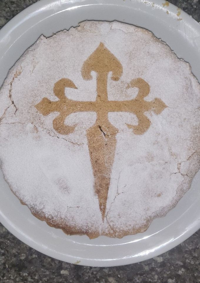 Una foto de Tarta de Santiago