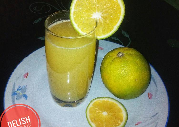 Recipe of Super Quick Homemade Natural Orange Juice!