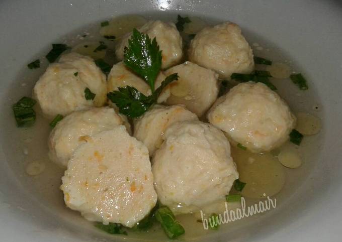  Resep  Bakso  ayam  tofu wortel  buat batita oleh mindy aulia 