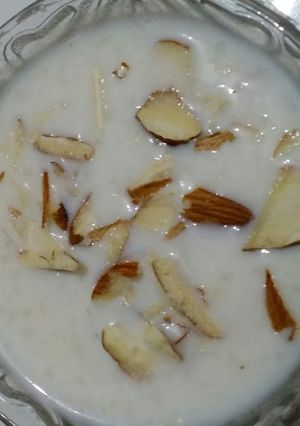 A picture of Rice Badam Kheer.