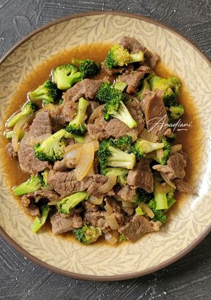 Foto resep Brokoli daging sapi