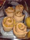 Rollos con manzanas