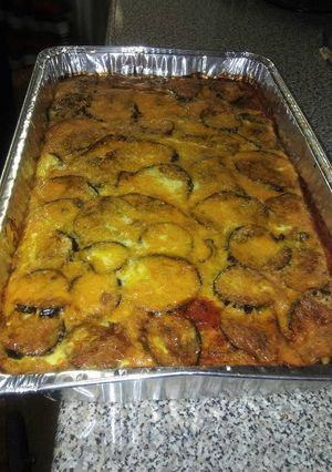 Una foto de Lasagña de berenjenas
