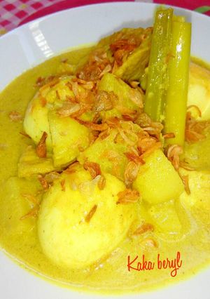 Foto resep Opor tahu telur kentang