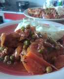Pollo Arvejado