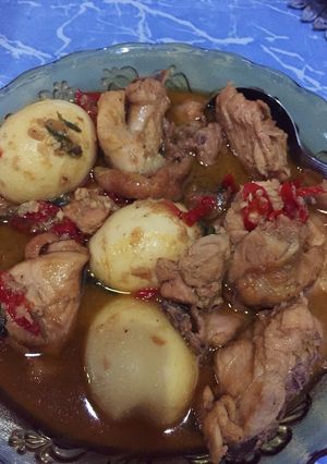 Foto resep Semur ayam kuah pedas manis
