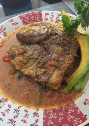 Una foto de El pescado al coco de mi tía