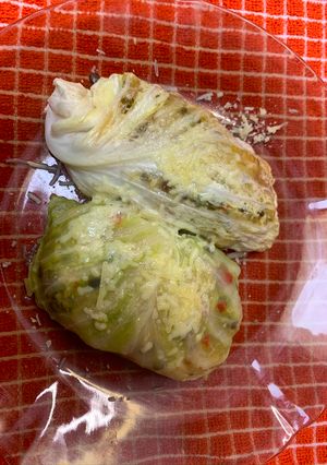 Una foto de Rollitos de Repollo con arroz 😂