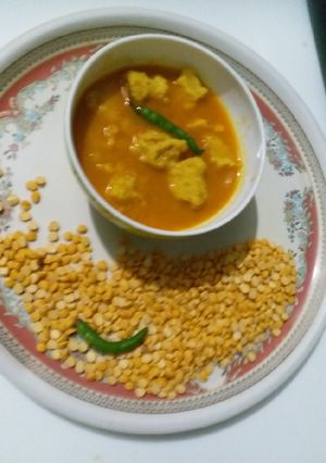 चना दाल भाप बड़ी सब्जी (chana dal bhap badi sabzi recipe in Hindi) रेसिपी मुख्य फोटो