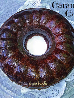 Foto resep Caramel cake (bolu sarang semut)