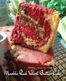 Red Velvet Marble Butter Cake