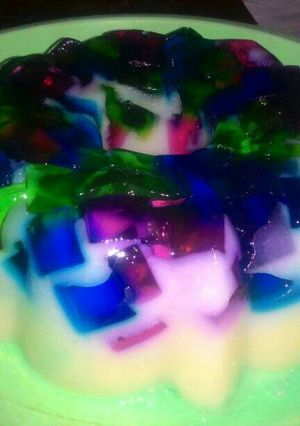 Foto resep Puding Mozaik Buah Sirsak