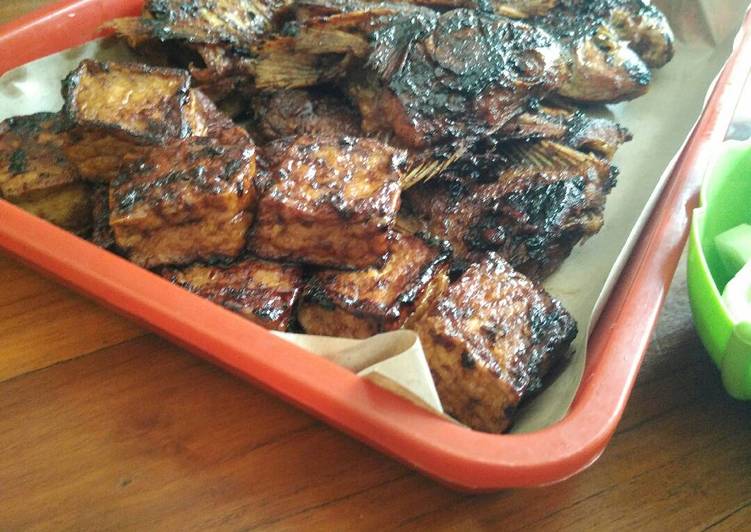 Tahu Bakar Pedas (pake teflon)