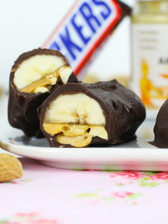 Una foto de Snickers saludables