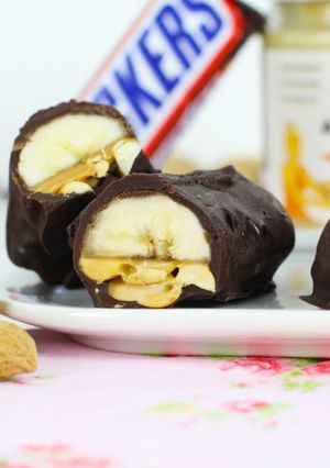 Una foto de Snickers saludables