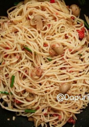 Foto resep Spaghetti aglio olio