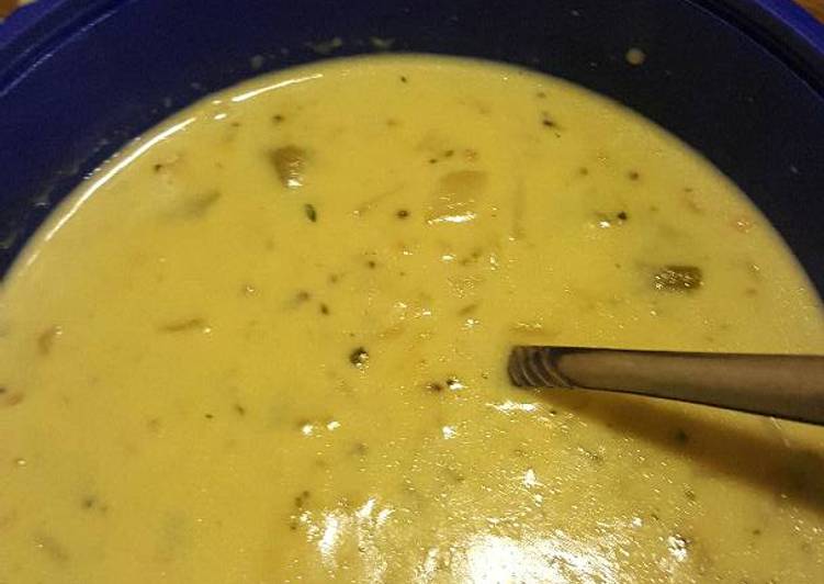 Steps to Prepare Quick Broccoli rice cheese soup