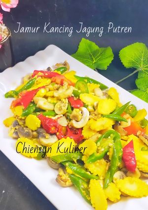 Foto resep Jamur Kancing Jagung Putren