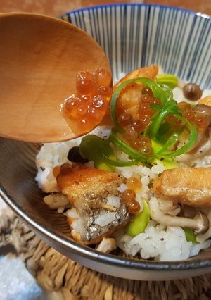 鮭魚炊飯 的食譜成品照片