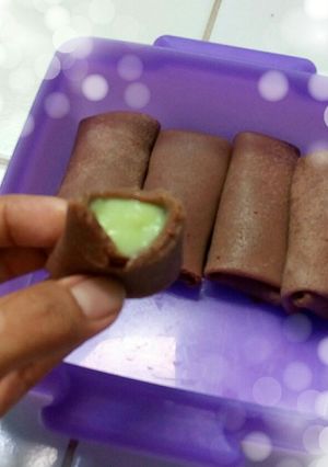 Foto resep Dadar gulung chocolatos fla matcha#BikinRamadhanBerkesan