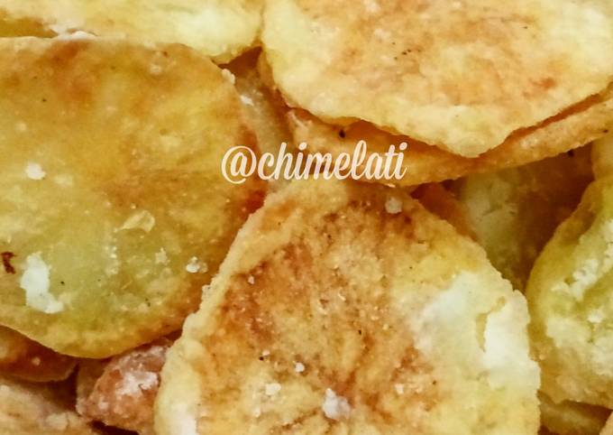 Cara Gampang Membuat Crispy Potato Chips Anti Gagal