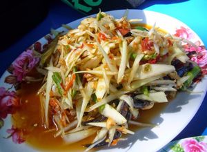 รูปของ ส้มตำไทยปูเค็ม (สูตรมีสาระ) #ทำขายรวย