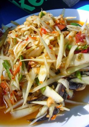 รูปของ ส้มตำไทยปูเค็ม (สูตรมีสาระ) #ทำขายรวย