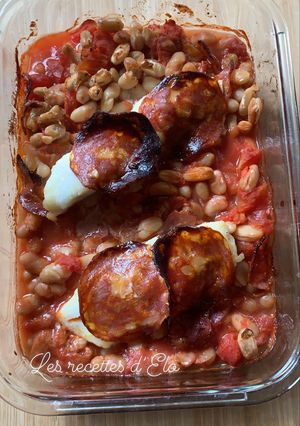 Une photo de Cabillaud et haricot au chorizo