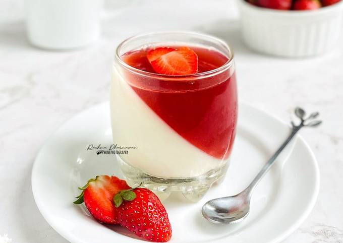 Resep Puding Susu Strawberry Oleh Rachma Cookpad