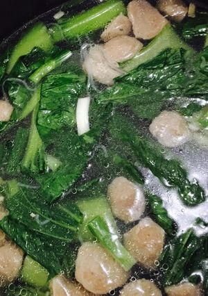 Foto resep Sup pokcoy praktis