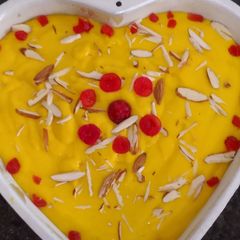 A picture of Fine Suji (rava) fruit cake.