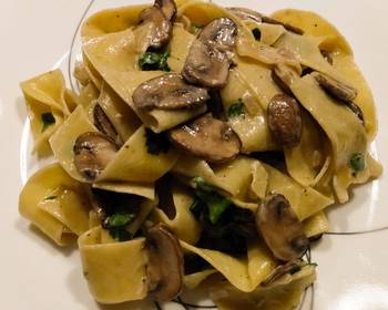 Fresh, Making Recipe Mushroom and blue cheese tagliatelle Very Delicious