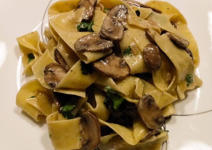 Easiest Way to Make Ultimate Mushroom and blue cheese tagliatelle