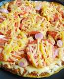 Вкуснота за 10 минут на завтрак. Пицца на батоне на сковороде!