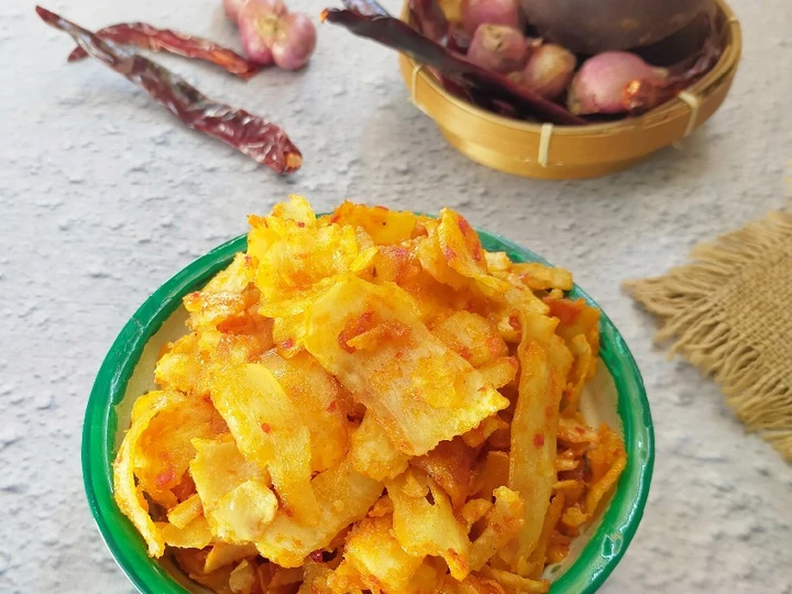 Langkah Gampang Membuat Resep Kripik Singkong balado yang Bisa Manjain Lidah Anti Ribet, Sempurna