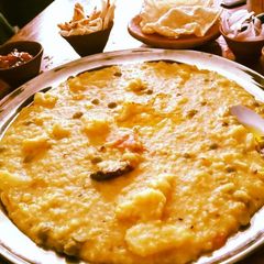 Bhoger Khichuri: moong dal khichdi A picture of Bhoger Khichuri: moong dal khichdi.