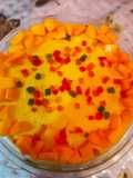 Mango custard pudding
