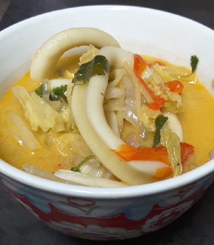 A picture of Thai Calamari and Coconut Soup.