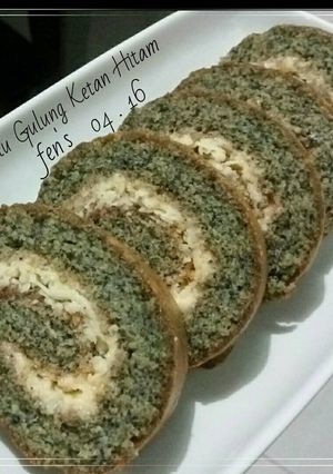 Foto resep Bolu Gulung Ketan Hitam